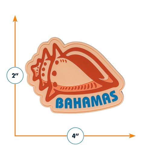 Imán de Refrigerador Vagabond Heart Bahamas Rectangular 2x4 miniatura 3