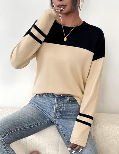Image of Zeagoo Sweaters for Women Fall Outfits Trendy 2025 Long Sleeve Shirts Bussiness Casual Knit Pullover Sweater Tops