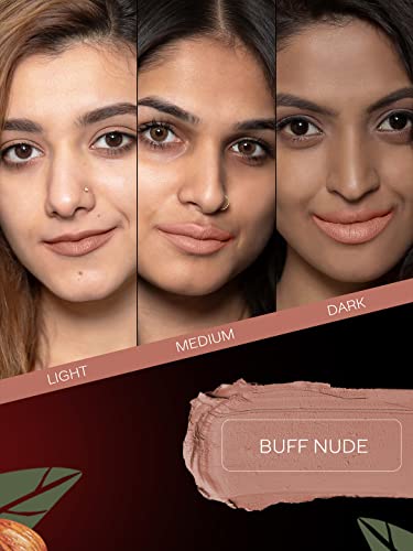 FACESCANADA-Weightless-Enriched-With-Jojoba-and-Almond-Oil-Highly-Pigmented-Stroke-Color-Keeps-Lips-Moisturized-Matte-Lipstick-Brown-Buff-Nude-4gm