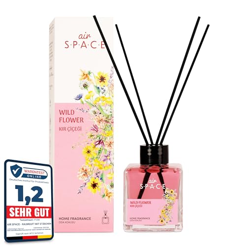 Air Space Duftstäbchen - Raumduft mit Stäbchen - Raumerfrischer - Frisch - Fruchtig - Blumig (Wild Flower)