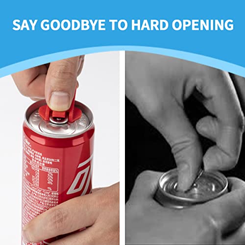 Easy Can Opener, 6-Pcs Color Soda Beer Can Opener And Beverage Can Cover Protector,Premium Plastic Shields. #TOP3