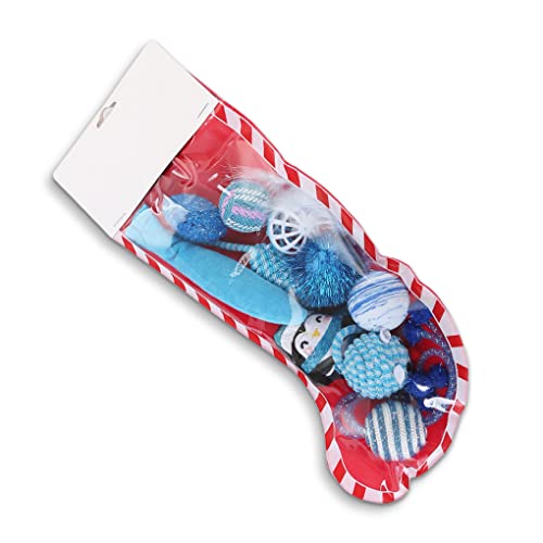 eexuujkl 5 Juegos de Juguete de calcetín de Navidad para Mascotas, Juguetes de Peluche chirriantes, aliviar la ansiedad Cover