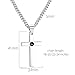SytsLNKXXX Cross Necklace for Men - Stainless Steel Silver Cross Necklace, Engraved Bible Verse and Love Cross Pendant with Cuban link Chain, Faith Jewelry Gifts for Men Women, 5mm Width with 18-24 Inch