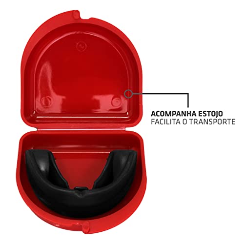 Muvin Protetor Bucal Profissional – Moldável – Com Estojo – Proteção - Lutas – Esportes de Contato -