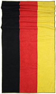 German Flag with 100% Cotton Velour Beach Towel – Top Quality.