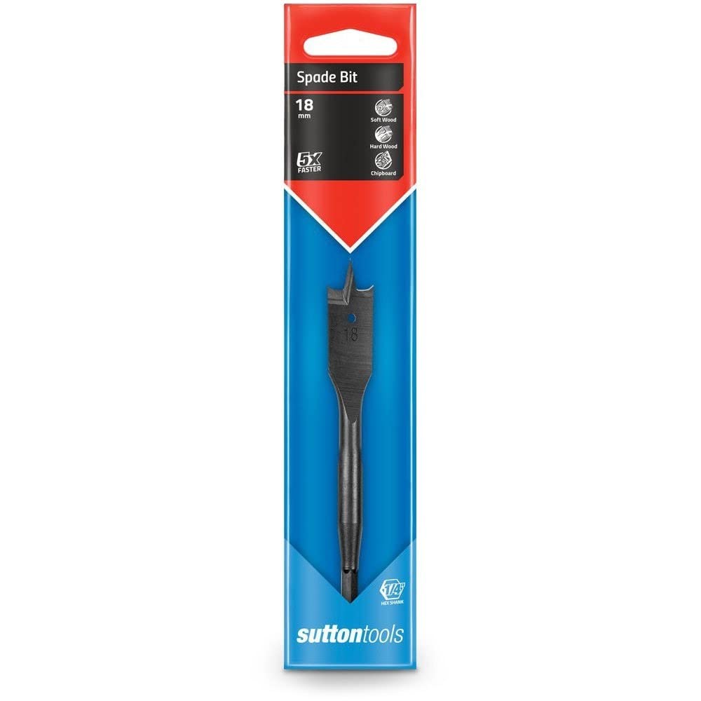 Sutton D501 Spade Drill, 18 mm Thread Diameter