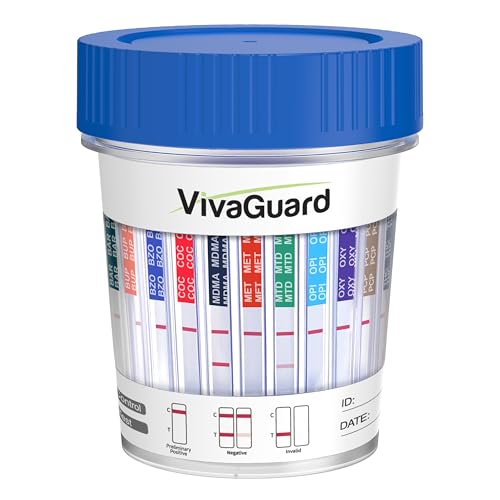 VivaGuard 12 Panel Multi-Drug Test Kit,at Home Drug Test Cup for All Drugs,Home Use Drug Test Kit...