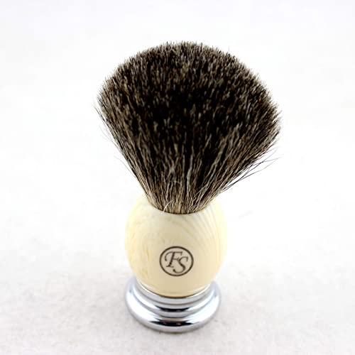 Pure Badger Shaving Brush,Frank Fs Shaving Chrome Metal Base Shaving Brushes For Men Personal And Professional Shaving In A Gift Box(Knot Size 20Mm) #TOP7