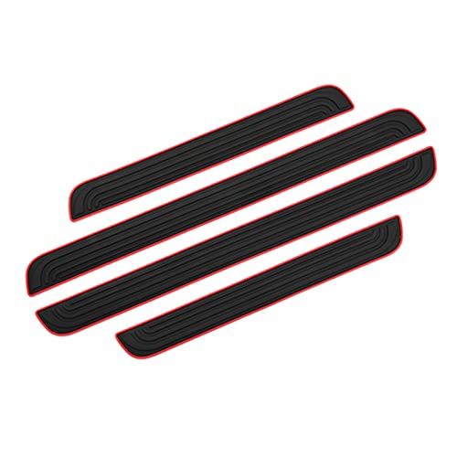 Gzruica Door Sill Plate Protectors For Car - Universal Door Entry Guards Sill Scuff Cover Panel Step Protector, Welcome Pedal Protector Cover 4Pcs/Set #TOP10