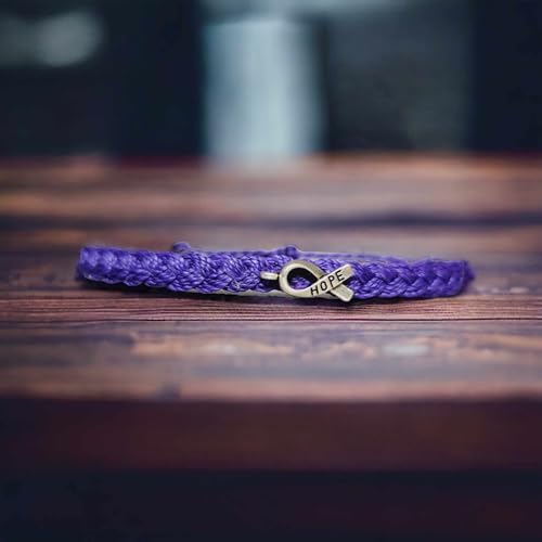 Pancreatic Cancer Awareness Bracelets | In Support of Loved Ones Battling Cancer | Fund Raising | Gift for her | him | Braided.2
