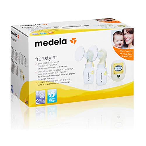 Sacaleches eléctrico doble Freestyle Medela, extractor de leche con pantalla digital portátil