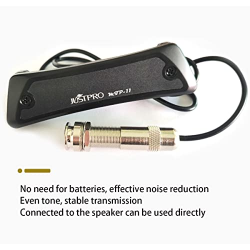 Acoustic Guitar Pickup Set Magnet Soundhole Steel String Guitar Pick Up Tail Pin Audio Output Ballad Play Sing Woody Shell Ukulele High-Fidelity Passive Acoustic Pickups (Mtp-11) #TOP7