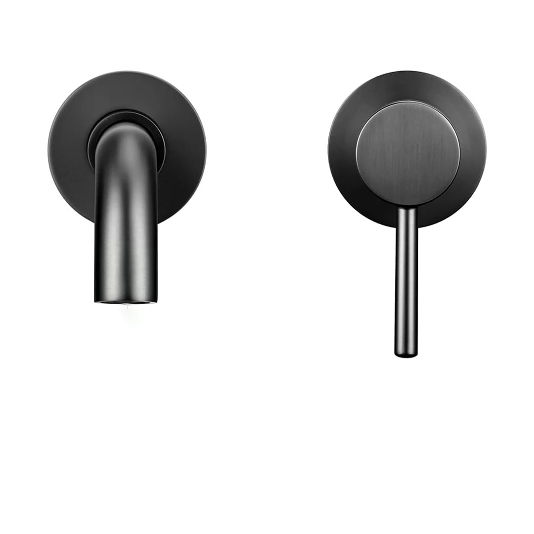 Boquilla Giratoria de 360 Grados de Níquel Cepillado de Pared, Grifo de Mezclador de Tanque de Desviación de un Solo Mango Bg - 260Mm, TOMRAIN, GM - 150 mm,