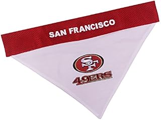 NFL Dog Bandana - SAN Francisco 49ERS Reversible PET Bandana. 2 Sided Sports