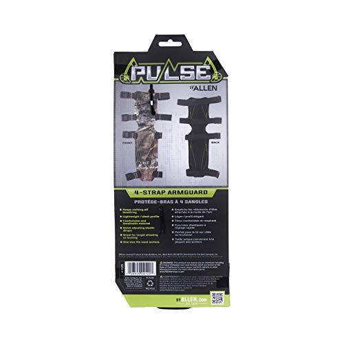 Pulse Molded 4-Strap Archery Armguard, 12", Mossy Oak Break-Up, One Size (4120) #TOP7