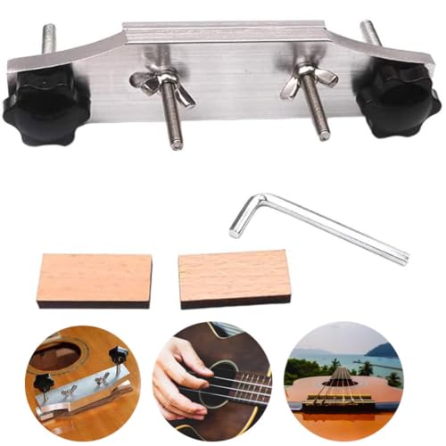 AZIDWERYQ Braçadeira de ponte de guitarra de aço inoxidável Ferramenta de reparo Luthier de guitarra