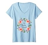 Photo Gallery donna 52 years loved 52th birthday floral 52 years loved for women maglietta con collo a v Photo Gallery donna 52 years loved 52th birthday floral 52 years loved for women maglietta con collo a v