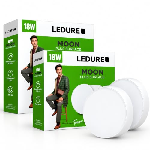 Image of LEDURE 18W LED Surface Light|Energy Efficient LED Downlight|CoolWhite Pack-2