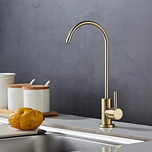 ZR98US Stainless Steel Water Purifier - Direct Drinking Faucet Filter, Single Handle, Spiral for Home Kitchen, Elegant and Functional