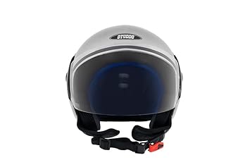 Studds CUB Open Face Helmet (Silver Grey, M)