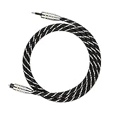 【Construction】 - Construit pour durer, notre câble à 3,5 mm dispose veste en PVC robuste qui intègre une conception de déformation. Cela permet non seulement une flexibilité accrue pendant l'utilisation, mais protège également le câble des plis et l'usure au fil du temps, garantissant la longévité. Les connecteurs plaqués or et le ternissement, fournissant une connexion qui minimise la perte et maximise les performances pour les années à venir. Câble informatique optique. L'isolement réali