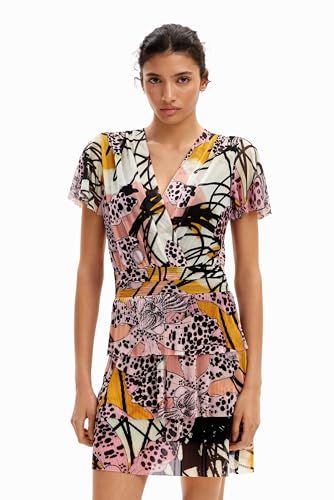 Desigual Women's M. Christian Lacroix Orchid Mini Dress at Amazon