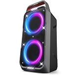 Large Bluetooth Speaker: 240W Peak Powerful Loud Sound with Deep Bass, 15H Playtime, Fast Charge, TWS, Cool Lights, Portable Wireless Speakers for Outdoor, Party, Beach, Backyard, Home, Outside