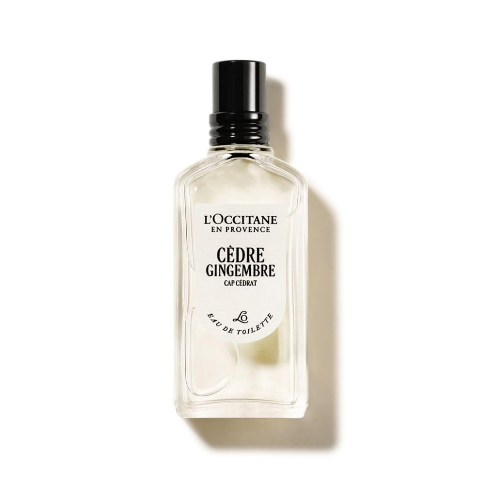 L'OCCITANE - Eau de Toilette Cèdre Gingembre (precedentemente Cap Cédrat) - 50 ml - Note acquatiche, mentolate e speziate - Prodotto in Francia