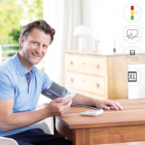 medisana BU 570 connect Oberarm-Blutdruckmessgerät, Blutdruck- und Pulsmesser mit Speicherfunktion...
