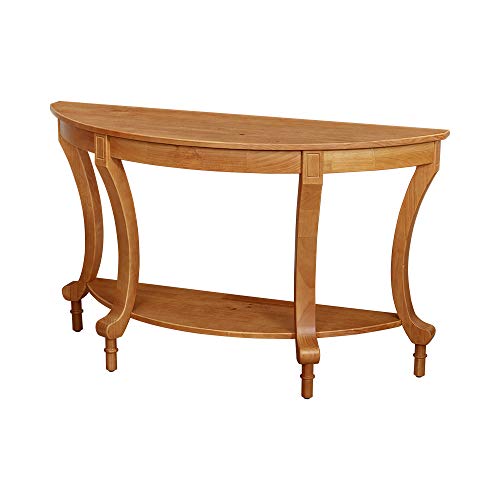 Ravenna Home Traditional Solid Pine End Table, 28'' H, Oak Finish