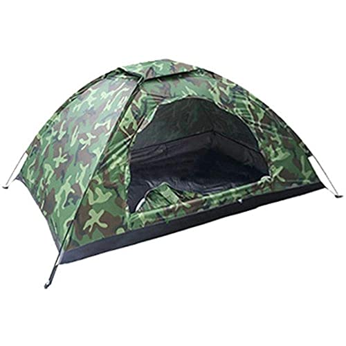 Tente de camping 1 personne camouflage légère pour randonnée et bivouac en pleine nature