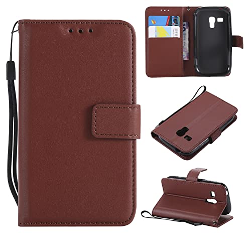 Flip case cover For Samsung Galaxy S3 mini case, for Samsung Galaxy S3 mini wallet case, card slots Magnetic closure, protective Pu Leather [shockproof Tpu] Flip cover w wristband puls