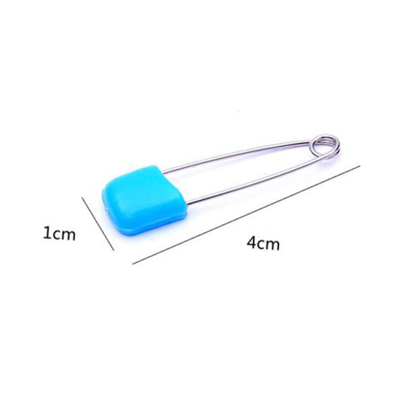 NUOBESTY Épingles de Sûreté Faciles à Ouvrir en Acier et Plastique pour Bébé Lot de 100 pour Couche, Lange et Bavoir