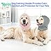 MIGOHI Medium Dog Anxiety Ear Hoodie Muffs - Breathable Dog Ear Protection with Soft Pad, Anxiety Relief for Dogs,Ear & Head Cover for Separation, Vet Visits, Grooming,Corgi, Shiba Inu,Bulldog,L,Gray
