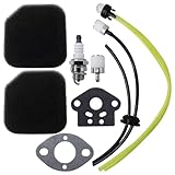 All-in-1 560873001 Air Filter Primer Bulb Fuel Line Replacement Kit Fits for HOMELITE UT08947 Vac Attack II by LO MERECES