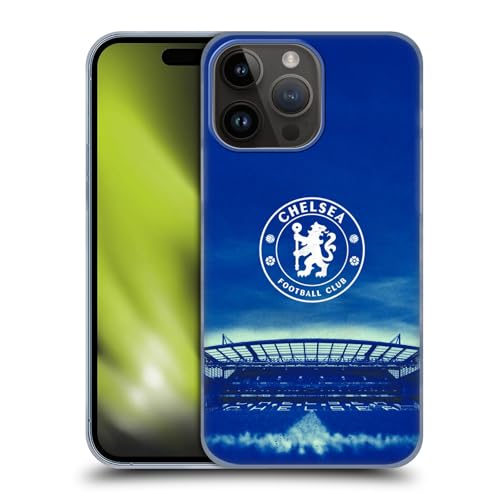 Head Case Designs Officially Licensed Chelsea Football Club Logo Retro Kit and Stadium Hard Back Case Compatible With Apple iPhone 15 Pro Max