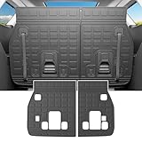 powoq Backrest Mats Compatible with 2022-2026 Kia Carnival Back Seat Protector Behind 3rd Row Replacement for 2022-2024 2025 2026 Kia Carnival Accessories (Rear Backrest Mat)