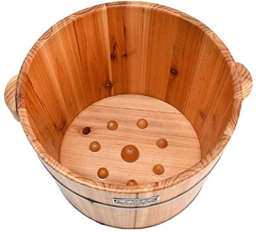 Spa de pies de madera profundo 30 cm para pedicura