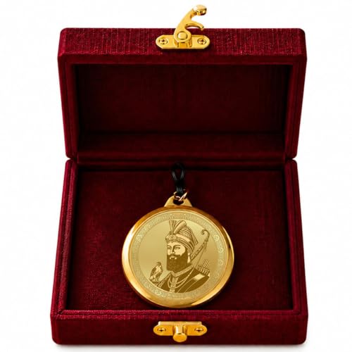 Image of DIVINITI 24K Gold Plated Double-Sided Religious Pendant with Premium Gift Box, Spiritual Locket for Men & Women, Devotional Jewellery for Gifting & Everyday Wear
