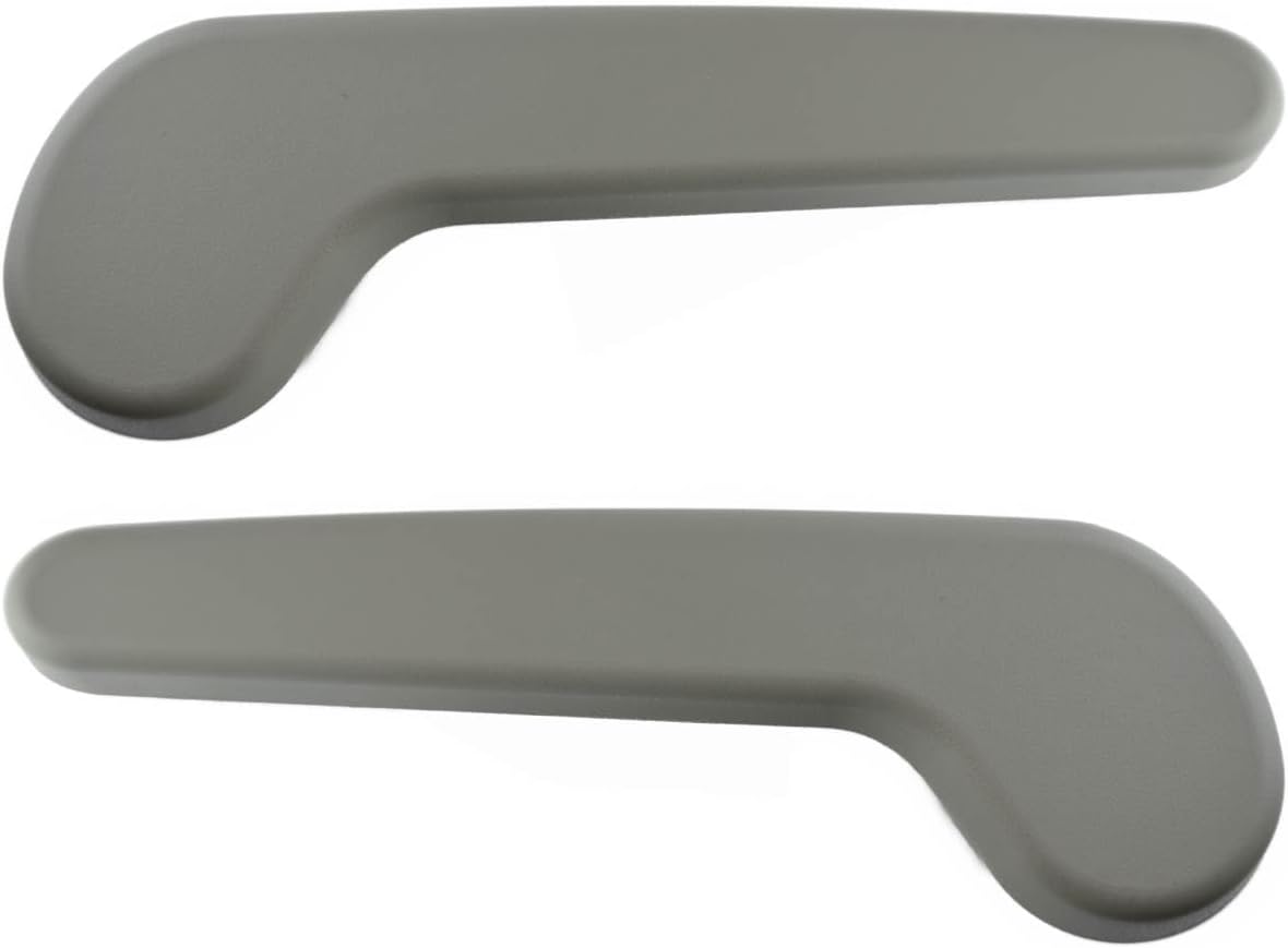 PT Auto Warehouse GM-2512G-RP - Back Seat Recliner Adjustment Handle, Gray - Rear Left/Right Pair, Replaces 15279416, 15279429