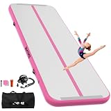 Colchoneta Gimnasia Air Tumbling Mat Ritmica 2/3/4/5/6 m Hinchable 10/20cm Gruesa Colchoneta Deportiva Uso doméstico/Entrenamiento/Rodar/Saltar/Fitness/Yoga/Entretenimiento acuático