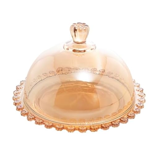 QUEIJEIRA CRISTAL DAISY WOLFF 19,5x13CM ÂMBAR