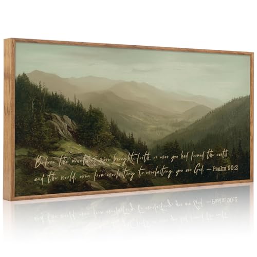 CHDITB Bible Verse Mountain Wall Art