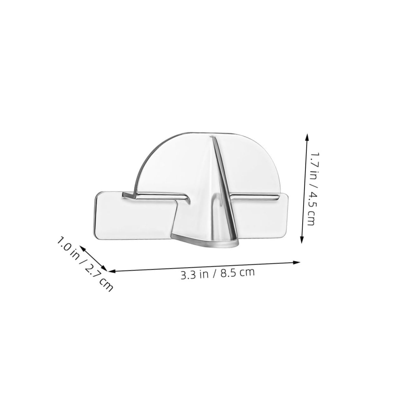 SOLUSTRE 6 -Mounted Eyeglasses Rack Plastic Hanging Glasses Holder Self-Adhesive for Home Office Dormitory