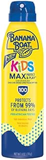 Banana Boat UltraMist Kids MAX Protect & Play Clear Spray Sunscreen SPF 100: 6 OZ
