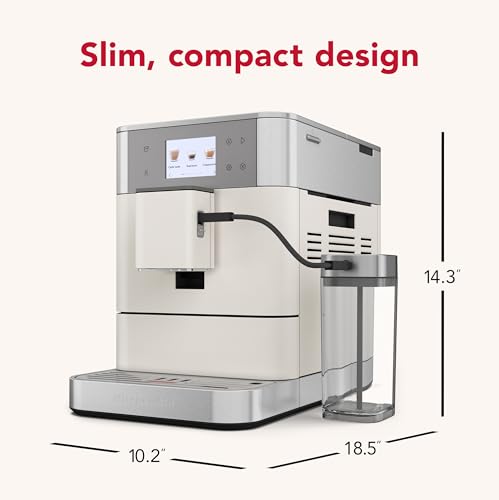 KitchenAid Fully Automatic Espresso Machine KF7, KES8557, Porcelain White