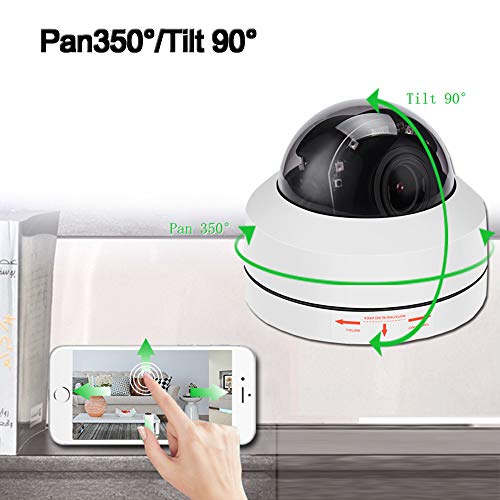 Alptop Outdoor 8Mp 4K Ptz Ip Poe Dome Ceiling Security Camera Pan Tilt 5Xoptical Zoom 100Ft Ir Night Vision Motion Detection Remote View Rtsp #TOP2