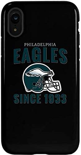 Skinit Pro Phone Case Compatible with iPhone XR - Officially Licensed NFL Philadelphia Eagles Helmet Design Black