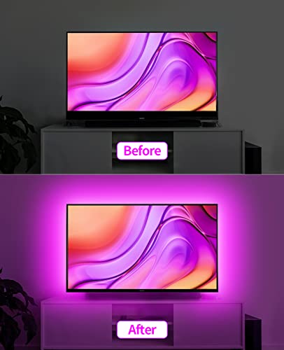 Keshu Led Lights For Tv 32-43 Inch, 9.8 Ft Tv Led Backlight Tv Led Lights That Sync With Tv,Led Tv Lights Behind Monitor,Usb Powered Led Strip Lights For Tv Backlight With Remote Bluetooth App #TOP2