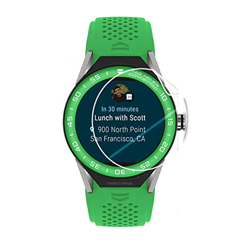 IPG for Tag HEUER Connected 45 mm Screen Protector 2 Units with Lifetime Replacement Invisible Protective Screen Guard - Smooth/Self-Healing/Bubble -Free